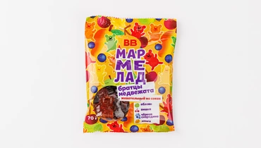 Мармелад жевательный «Братцы медвежата» на соках