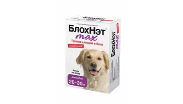 Изображение товара БлохНэт max капли на холку для собак 20-30кг против клещей и блох 3мл (Астрафарм)