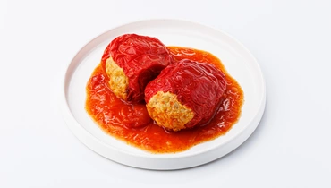 Перец фаршированный с мясом курицы