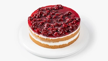 Торт бисквитный "Сметанный рай" с вишней