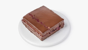 Изображение товара Торт Черный лес с вишней - десерт со сливочным сыром шоколадом и ягодами