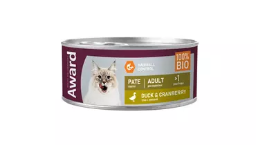 Изображение товара AWARD Adult Влажный корм для кошек из утки с клюквой 100г