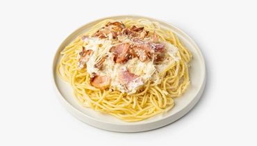 Изображение товара Паста Карбонара со сливками - вкусное блюдо для быстрого обеда