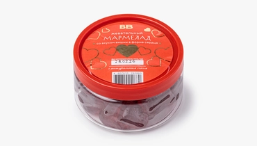 Мармелад жевательный со вкусом вишни в&nbsp;форме сердца