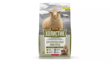 Изображение товара ДЕРЕВЕНСКИЕ ЛАКОМСТВА Холистик Премьер Корм ягненок с рисом для собак мини-пород 1кг