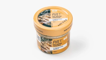 Риет из икры трески с камчатским крабом, 100 г