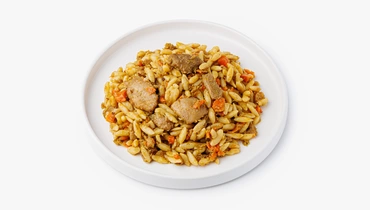 Плов из орзо с курицей