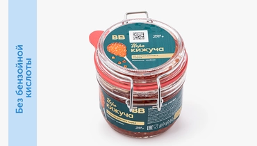 Изображение товара Икра кижуча из охлажденного сырья соленая 200 г натуральный деликатес