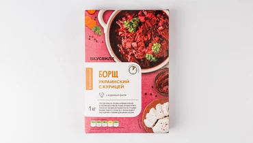 Борщ украинский с курицей, замороженный, 1&nbsp;кг