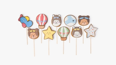 Пряник имбирный "23 Февраля" на&nbsp;палочке, 1 шт.