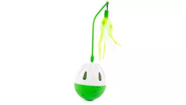 Изображение товара Интерактивная игрушка для кошек Swing Ball зеленая с батарейками