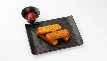 Изображение товара Рыбные палочки с кетчупом 200г вкусное быстрота и удобство для всей семьи