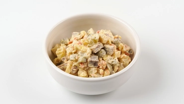 Изображение товара Салат Оливье с говяжьим языком 274 рублей вкусный и питательный