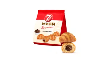 Изображение товара Мини круассаны 7DAYS с кремом какао 265 г