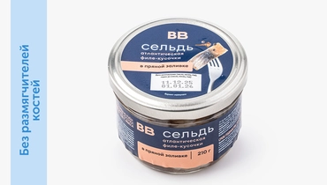 Изображение товара Сельдь атлантичная филе-кусочки в пряной заливке 210 г