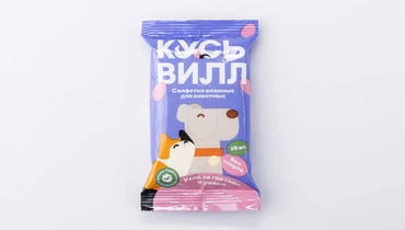 Салфетки влажные для животных "Уход за глазами и ушами", 15 шт.