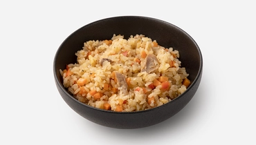 Рис азиатский с уткой, овощами и ананасом