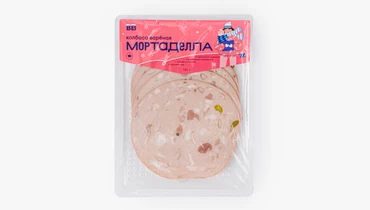 Изображение товара Вареная колбаса Мортаделла ВкусВилл из свинины с фисташками 170 г