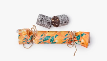 Изображение товара Веганская шоколадная колбаса Цитрусовая 180 г натуральный десерт без глютена