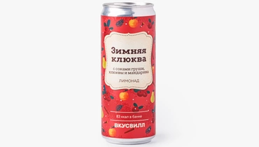 Изображение товара Лимонад Зимняя клюква 330 мл натуральный без консервантов