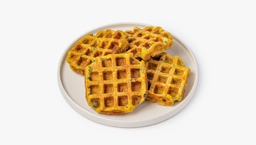 Изображение товара Готовые бельгийские вафли с овощным миксом для быстрого разогрева