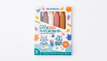 Шоколад ассорти "Урок рисования" в форме карандашей