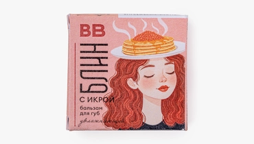 Изображение товара Увлажняющий бальзам для губ ВкусВилл Блин с икрой 10 мл натуральный уход