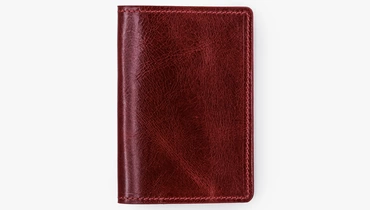 Обложка для&nbsp;паспорта из&nbsp;натуральной кожи. Цвет: винный