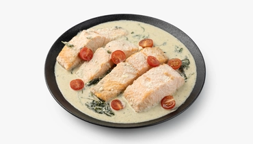 Изображение товара Большая порция стейка из атлантического лосося семги свежий или замороженный