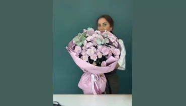 Изображение товара Монобукет из 15 хризантем