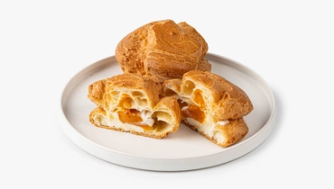 Профитроли с облепихой и мандарином, 2 шт