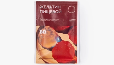 Изображение товара Пищевой желатин для десертов и мясных блюд 100 г