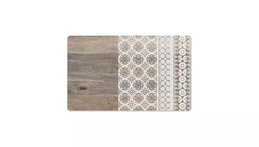 Изображение товара TARHONG Коврик под миски "Moroccan Wood", древесный с рисунком, 48х29см