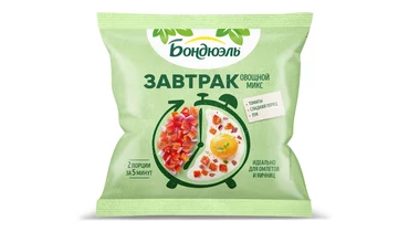 Изображение товара Овощной микс с томатами Бондюэль Завтрак замороженный 200&nbsp;г