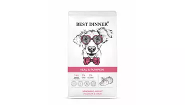 Изображение товара BEST DINNER Sensible Adult Medium&Maxi Veal&Pumpkin сухой корм для собак 3 кг