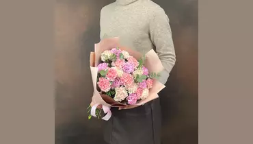 Изображение товара Букет из гвоздики микс 21 шт FMART by flowwow - красивый подарок женщинам