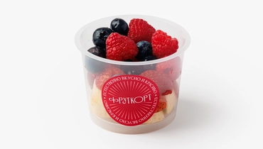 Изображение товара Фруктовый микс в стаканчике ВкусВилл 150 г свежие фрукты полезный перекус