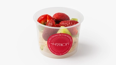 Изображение товара Фруктовый микс в стаканчике банан клубника киви 170г свежий и натуральный