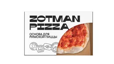 Изображение товара Основа для Римской пиццы Zotman с томатным соусом замороженная 250 г