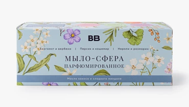 Мыло-сфера парфюмированное "Бергамот и&nbsp;вербена, Персик и&nbsp;кашемир, Нероли и&nbsp;розмарин", 3 шт.