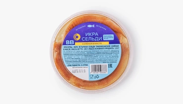Изображение товара Икра ястычная сельди соленая в масле 180 г ВкусВилл