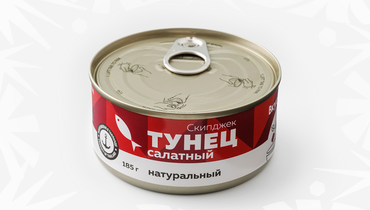 Тунец салатный натуральный, 185 г