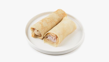 Блины с&nbsp;рикоттой и&nbsp;малиной