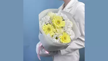 Букет из&nbsp;Гермини и&nbsp;диантусов FMART by flowwow