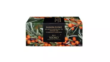 Чай черный KIOKO Sasara Evoke с розмарином и ароматом облепихи пакетированный 25х2 г