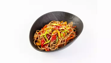 Изображение товара Лапша гречневая с овощами и соусом терияки от Иппин