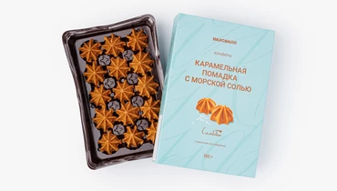 Изображение товара Конфеты Карамел помадка с морской солью мягкие сливочные сладости