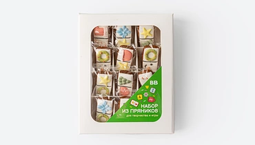 Изображение товара Набор из пряников Домино мини 12 шт - вкусное и ароматное лакомство