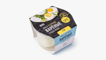 Яйца куриные, вареные, очищенные