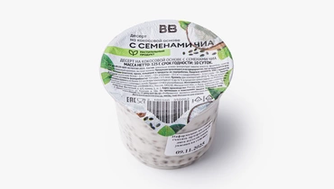 Десерт на кокосовой основе с семенами чиа